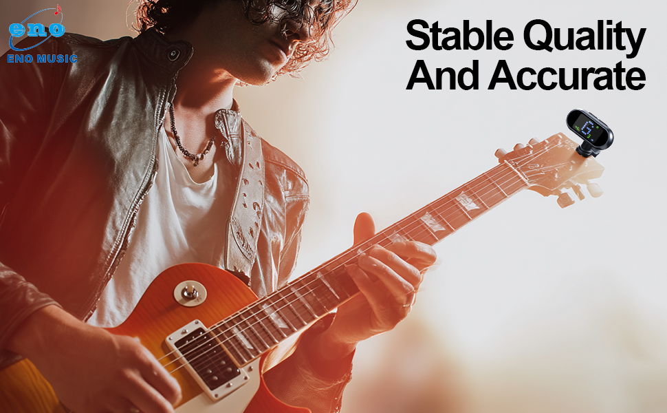 Rechargeable guitar bass tuner
