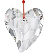 H&D HYALINE & DORA Crystal Heart Prism Hanging Ornament 2026 Clear Glass Heart Ornaments Glass Pr...