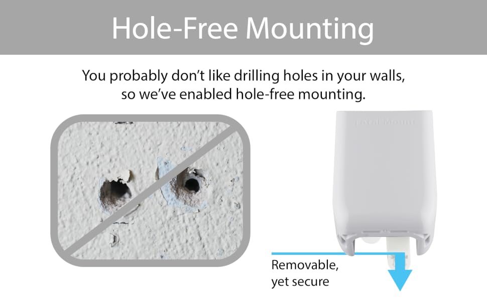 TotalMount Hole-Free Remote Holder - Medium - White