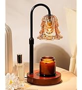Small Candle Warmer Lamp with Timer, Adjustable Flower Lamp Warmer for Jar Candles, Unique Women ...