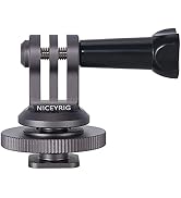 NICEYRIG Hot Shoe Mount Adapter for Tripod Selfie Stick Monopod DSLR - 434 | for GoPro Hero 10/9/...