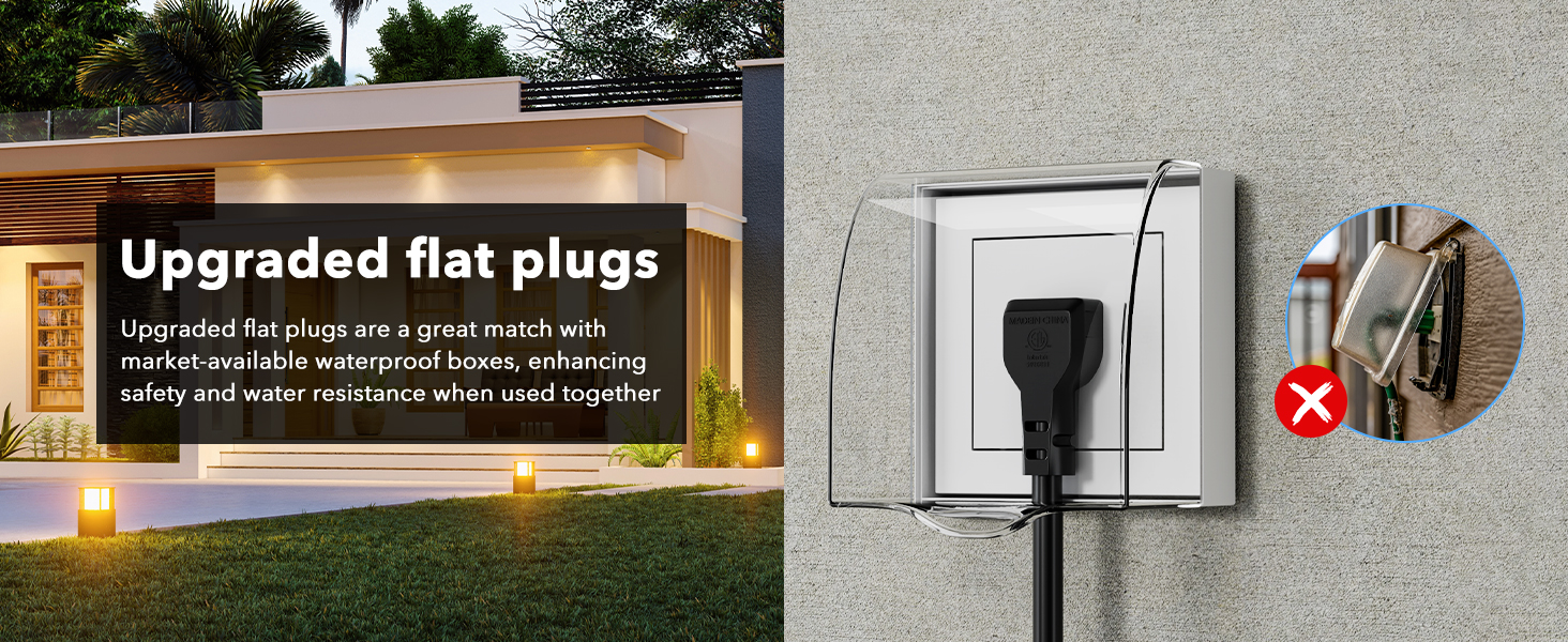 Waterproof outdoor plug