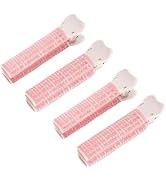4Pcs Pink Hair Rollers with Clip Volumizing Bangs Curler DIY Styling Accessories Tool Portable Se...