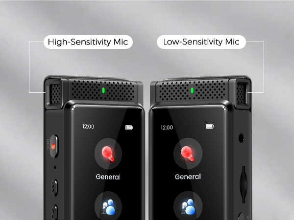 Digital Voice Recorder with Double Mic