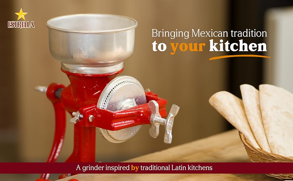 Bringing Mexican tradition to your kitchen. A grinder inspired by traditional Latin kitchens.