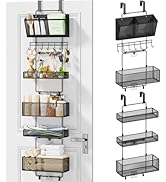 HapiRm Over Door Organizer Hanging - 6 Tier Over The Door Storage with Visual Pockets & Hooks, wi...