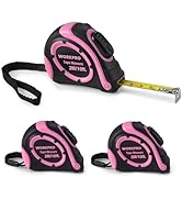 WORKPRO Tape Measure 10 FT, 3 Pack Easy Read Metric & Imperial Scale Measuring Tape, Auto-Lock Re...