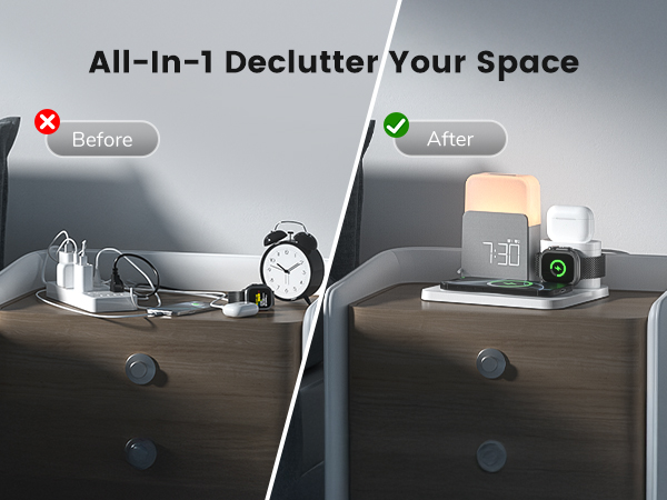 bedside phone charger station