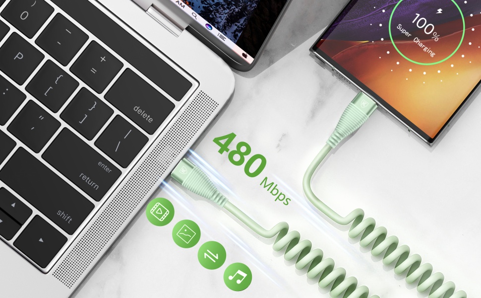USB C to Type C Charge Cord