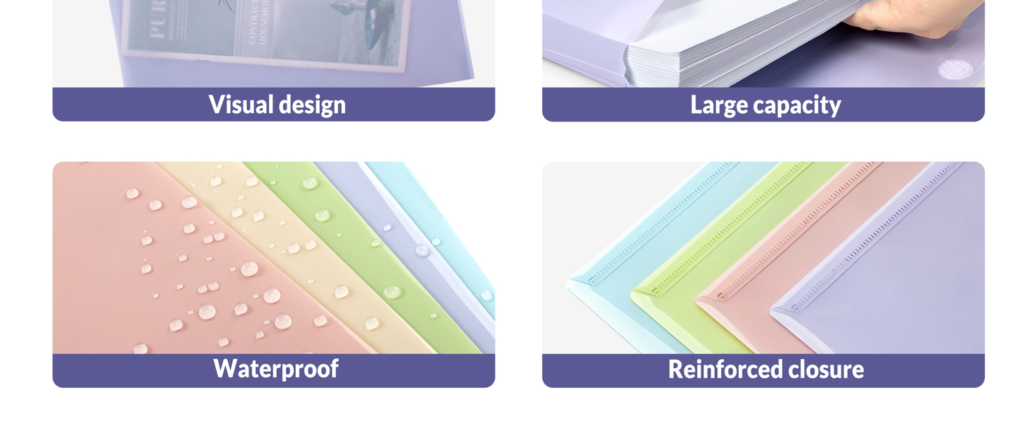 plastic file folders letter size