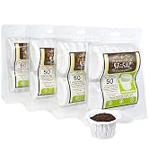 Perfect Pod EZ-Cup Disposable Paper Filters with Patented Lid Design for Reusable Coffee Pods 4-P...