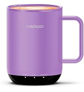 VSITOO S3 Plus 14oz Self Heating Coffee Mug with Auto-Sensing AI - Smart Rechargeable Heated Mug,...