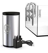 FZONE Aquarium Filter Kit, External Canister Filter 48 GPH for Small Aquariums, Quiet Pump, Dual-...