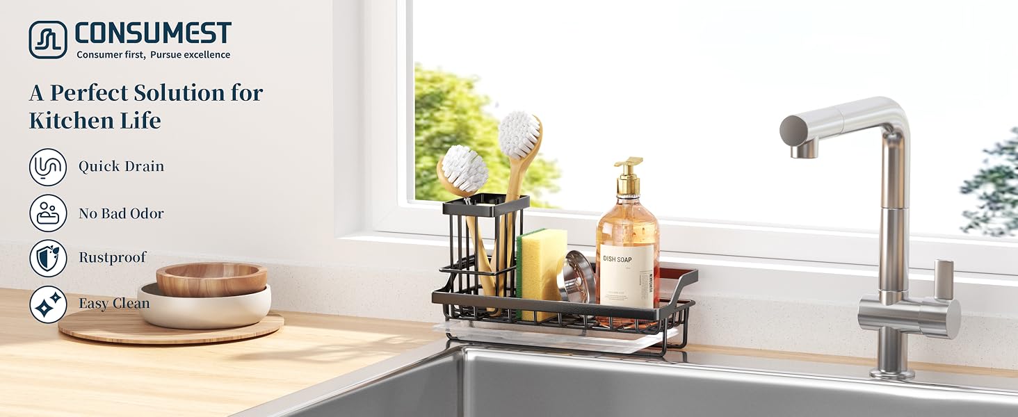 sponge holder for kitchen sink