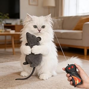 Four-way movement mimics real prey, keeps cats engaged.