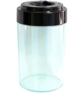 Tightvac EverythingVac Bulk Dry Goods Storage Container, 5 Pounds Plus, Clear Body/Black Cap