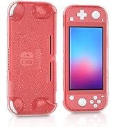 ECHZOVE Glitter TPU Case for Nintendo Switch Lite, Glitter Protective Case for Nintendo Switch Li...