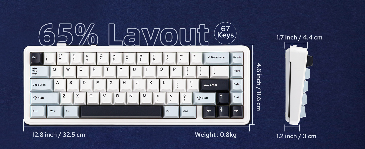 F65 wireless gaming keyboard