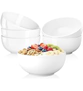 Quatish 6-Piece Cereal Bowls,Soup Bowl for Kitchen,Durable and Easy to Clean Ceramic Bowls,Microw...