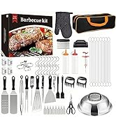MURRI&MURRDI 70 Pcs Griddle Grill Tools Set, Stainless Steel Griddle Accessories Kit for Blacksto...