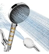 SR SUN RISE NSF Certified Filtered Shower Head with Handheld for Hard Water to Remove Chlorine Hi...
