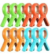 Senbowe 12 Pcs Beach Towel Clips for Beach Chairs, Towel Holder Clips for Chair Pool on Cruise,He...