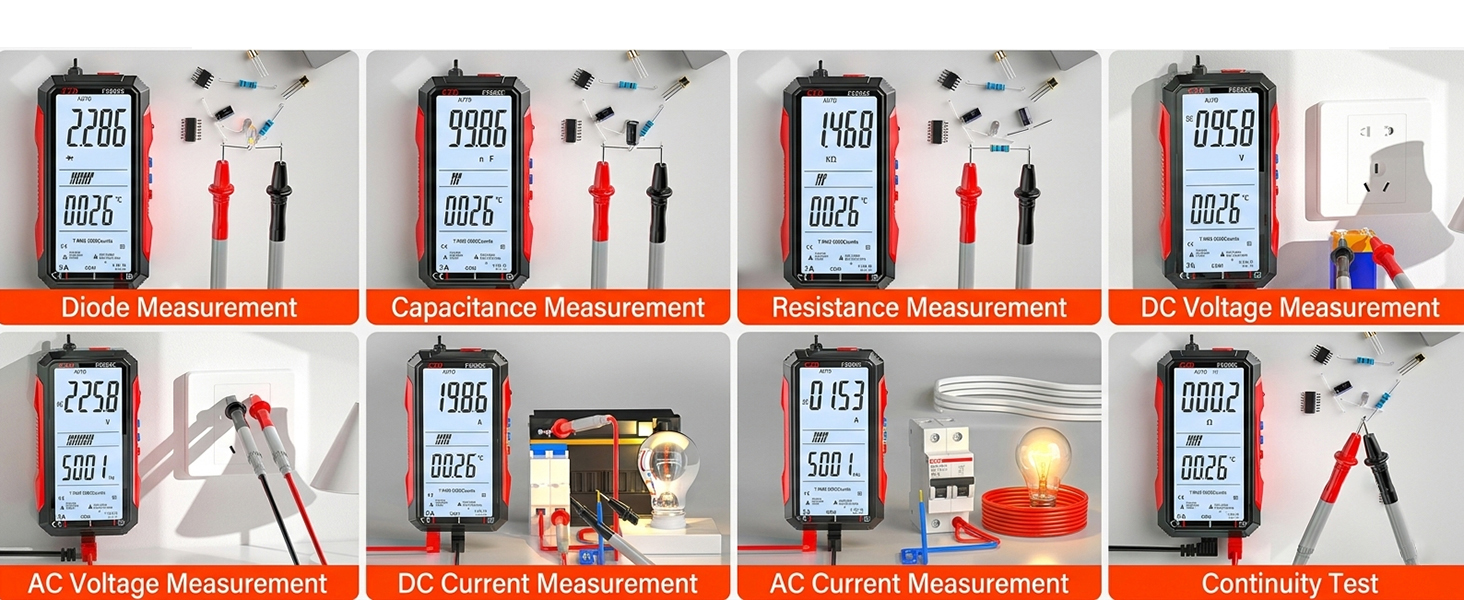 2026 Upgraded FS899L Digital Multimeter