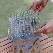 mini grill portable charcoal grill small bbq grill camping tabletop fire pit barbeque grill patio