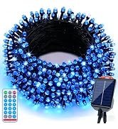Wabarle Solar Christmas Lights Outdoor Waterproof,13 Modes 118Ft 300LED Solar Powered String Ligh...