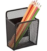Magnetic Pen Holder - Magnetic Black Mesh Locker Cups, Organizational Supplies, Strong Magnet Sto...