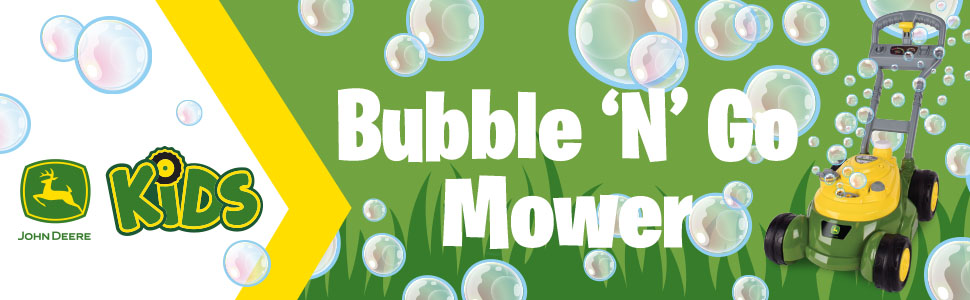 Bubble Mower Outdoor Play Toy, Bubble Refill, Officially Licensed Kids Toys for Ages 18 Month