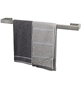 TocTen Bath Towel Rack - Square Base Thicken SUS304 Stainless Steel Towel Bar for Bathroom, Bathr...