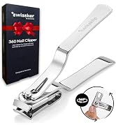 Swissklip Nail Clippers for Men & Women | Finger Nail Clippers for Adult with 360 Degree Rotating...