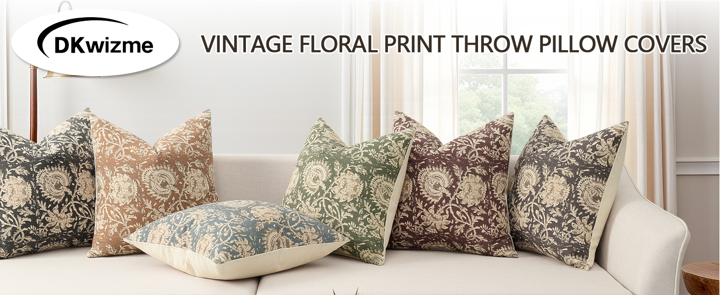 Floral pillow covers 18x18