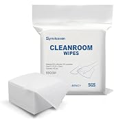 Cleanroom Wipes 9"x9" (150 Pcs, Cellulose/Polyester Blend, Grade A, 68GSM) Lint Free Wipes for La...