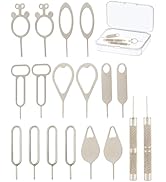 18 Pack SIM Card Ejector Tools Kit, Phone Tray Opener Pin for Easy Removal, SIM Tray Opener Pin K...