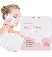 200-Count Eye Cotton Pads 100% Cotton Ultra Soft Square Cotton Pads, Spunlace Purely Physical Tec...