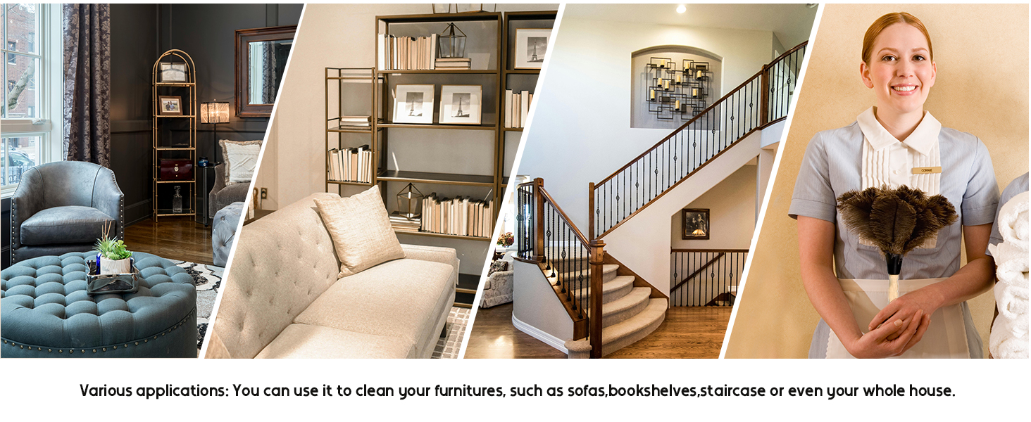 Various applications: you can use it to clean your furnitures,or even your whole house
