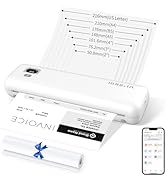 Rongta Portable Printers Wireless for Travel, 300DPI WiFi & Bluetooth Mobile Thermal Inkless Prin...
