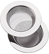 2 PCS Kitchen Sink Strainer Stainless Steel, kitchen Sink Drain Strainer,Sink Strainers for Kitch...