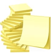 (24 Pack) Yellow Sticky Notes 3x3in,Recyclable Paper,Clean Removal,100 Sheets/Pad Super Self-Stic...