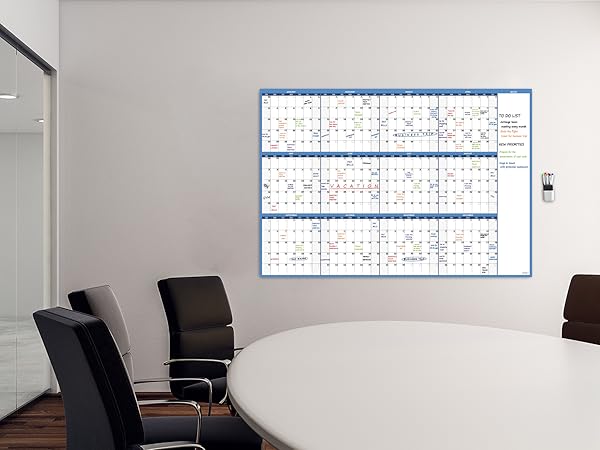 JJPRO dry erase undated yearly calendar