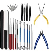 23 Pieces Metal Puzzle Tool Kit, AHIER Metal Model Tool Kit Including Plier Bending Assist Tools ...