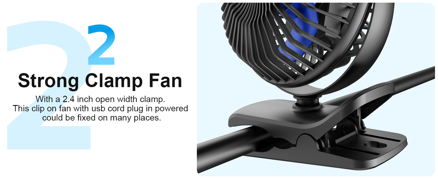 strong clamp fan