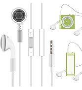 Jelanry 3.5mm Earphone Earbuds Headphones with Remote for Shuffle 2 3 4 5 6, Touch 2G 3G 4G 5G Cl...