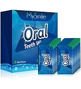 MySmile 100pcs Teeth Wipes Disposal Finger Brush Deep Cleaning Teeth Wipes Oral Brush Up Tooth Wi...