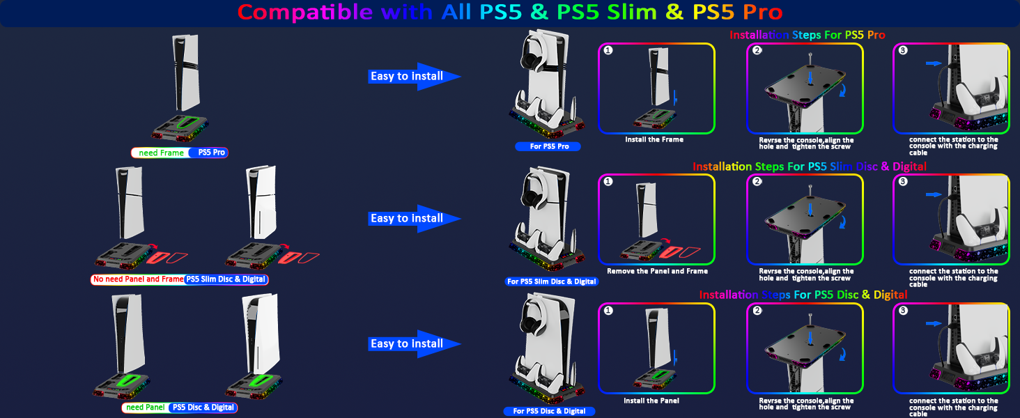 ps5 cooling stand ps5 stand vertical cooling fan for ps5