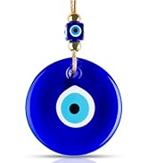BCS X-Large Evil Eye Wall Decor 5.2'' Blue Glass Turkish Greek Nazar Amulet Good Luck & Protectio...