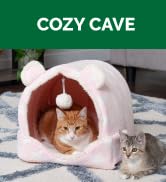 furhaven cat kitten cozy cave bear bed