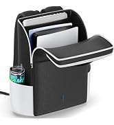 Backpack for PS5/ Slim/Pro Console, Full Protection PS5 Carrying Case Travel Bag, Large Capacity ...